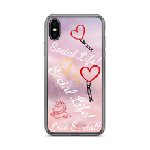 Social Life Clouds Pink iPhone Case