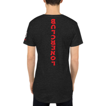 Upside Down Crown Holder Long Body Fly Tee w/ Red Script