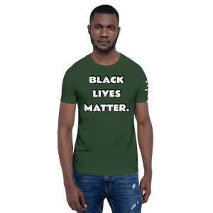 BLM (white font) Short-Sleeve Unisex T-Shirt