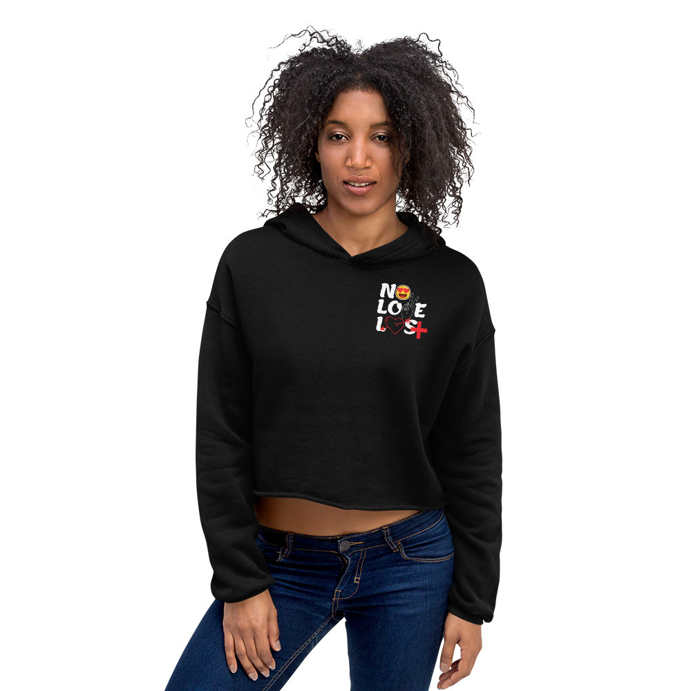 No Love Lost Logo Crop Hoodie