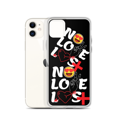 No Love Lost Black iPhone Case