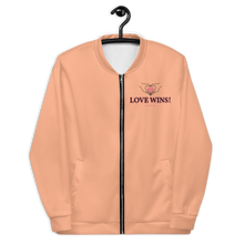 LOVE WINS! Creamsicle Unisex Bomber Jacket