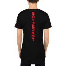 Upside Down Crown Holder Long Body Fly Tee w/ Red Script