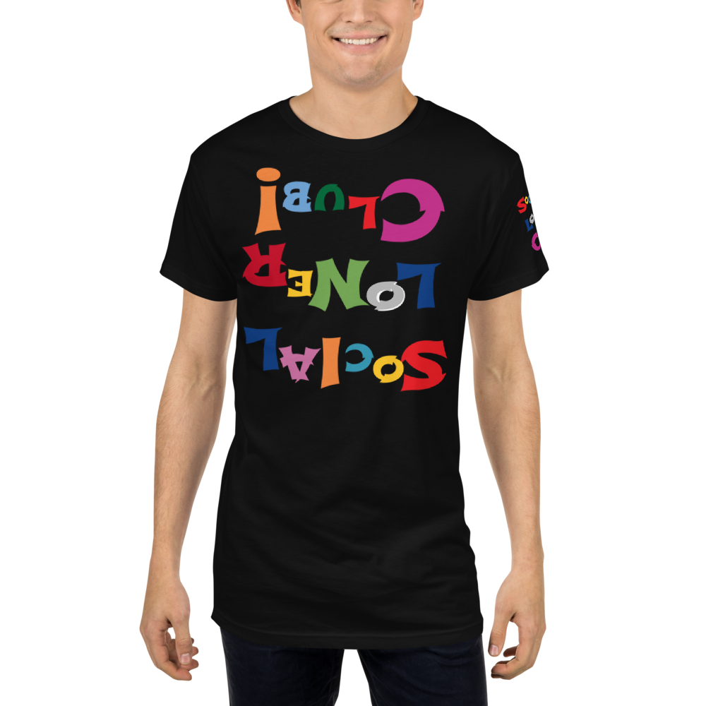 Upside Down SLC Rainbow Long Body Fly Tee