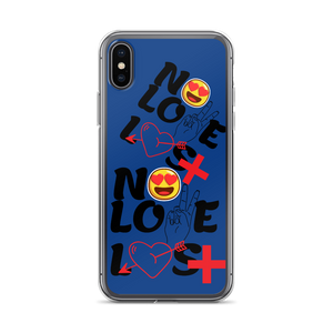 No Love Lost Blue iPhone Case