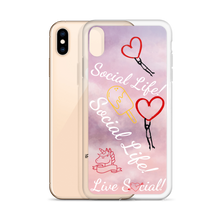 Social Life Clouds Pink iPhone Case