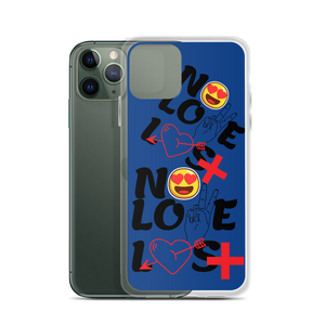 No Love Lost Blue iPhone Case