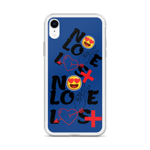 No Love Lost Blue iPhone Case