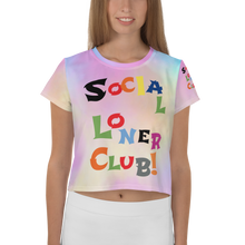 Rainbow SLC Cotton Candy All-Over Print Crop Tee