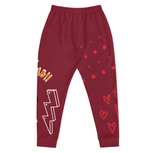 Freestyle V1. Burgundy Unisex Joggers