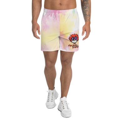 Mumble Rap Tie Dye All-Over Men's Athletic Long Shorts