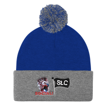 King of the Jungle Embroidered Pom Pom Knit Cap