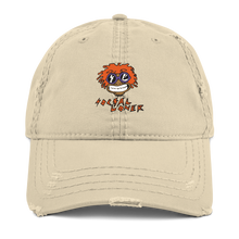 Mumble Rap Embroidered Distressed Dad Hat