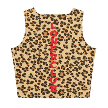 Leopard Crown Holder All-Over Women's Tank Crop Top