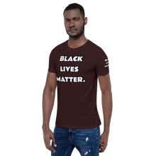 BLM (white font) Short-Sleeve Unisex T-Shirt