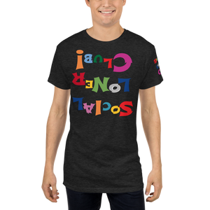 Upside Down SLC Rainbow Long Body Fly Tee