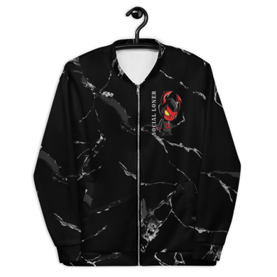 Demon Time Marble Unisex Bomber Jacket