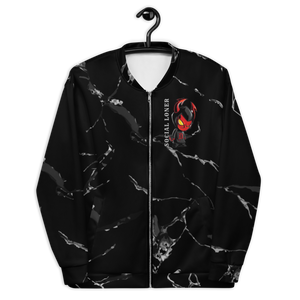 Demon Time Marble Unisex Bomber Jacket