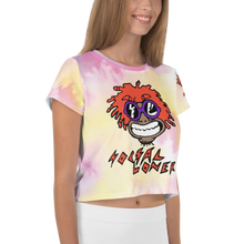 Mumble Rap Tie Dye All-Over Print Crop Tee