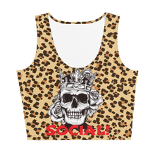 Leopard Crown Holder All-Over Women's Tank Crop Top