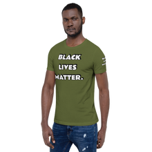 BLM (white font) Short-Sleeve Unisex T-Shirt