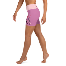 Social Life Pink All-Over Yoga Shorts