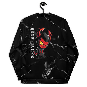 Demon Time Marble Unisex Bomber Jacket