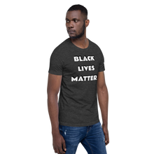 BLM (white font) Short-Sleeve Unisex T-Shirt