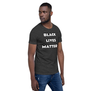 BLM (white font) Short-Sleeve Unisex T-Shirt