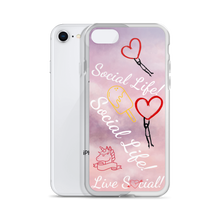 Social Life Clouds Pink iPhone Case