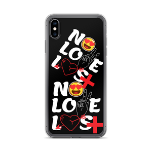 No Love Lost Black iPhone Case