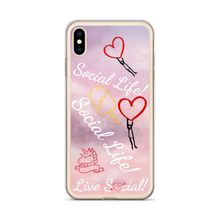 Social Life Clouds Pink iPhone Case