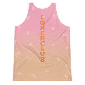 Crown Holder All-Over Print blended Orange Text Unisex Tank Top