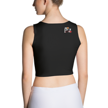 "No Love Lost" Black All-Over Crop Top