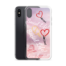 Social Life Clouds Pink iPhone Case