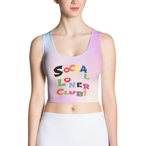 Rainbow SLC Cotton Candy All-Over Crop Top