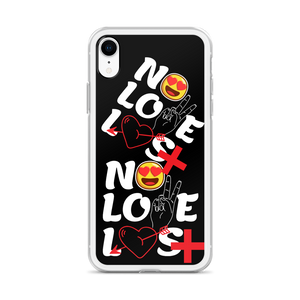 No Love Lost Black iPhone Case