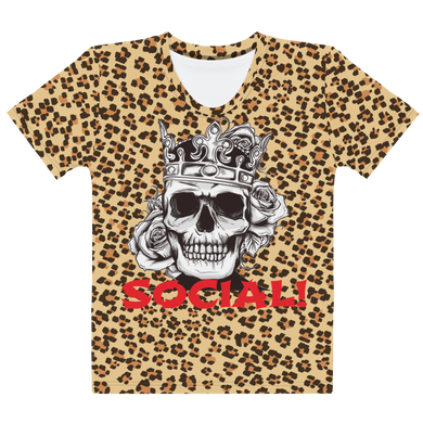 Leopard Crown Holder All-Over Women's T-shirt