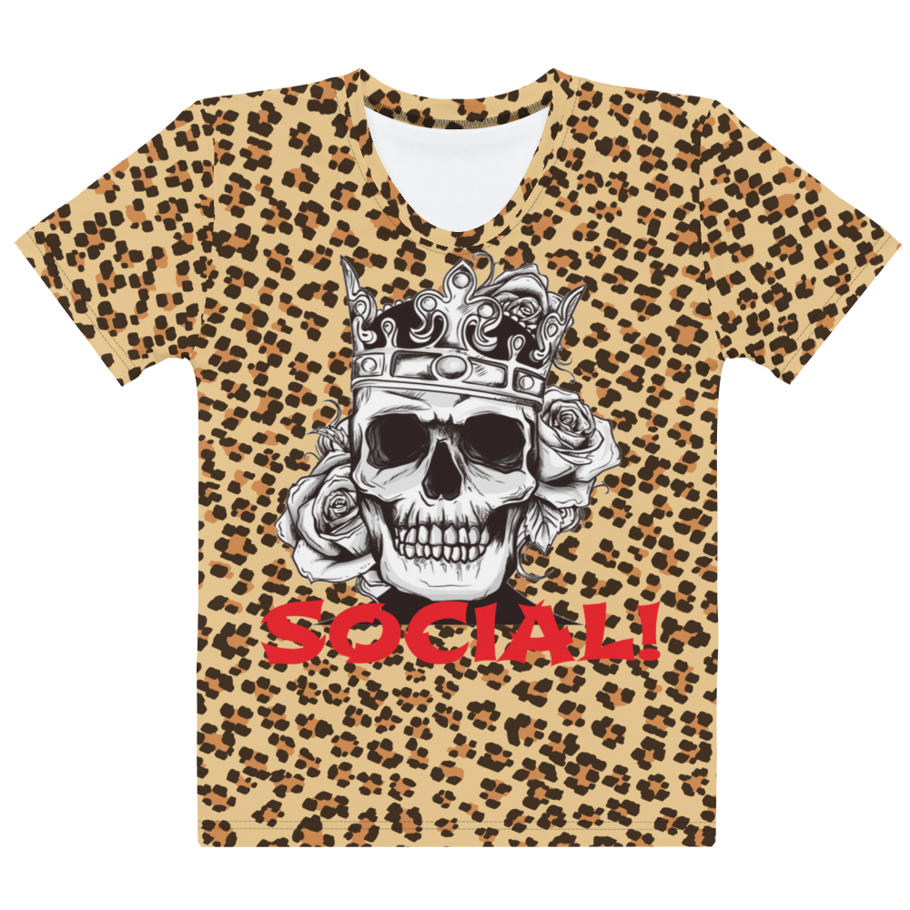 Leopard Crown Holder All-Over Women's T-shirt