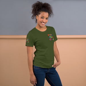 Rainbow SLC Left Chest & Back Logo Short-Sleeve Unisex T-Shirt