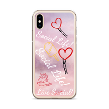 Social Life Clouds Pink iPhone Case