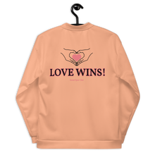 LOVE WINS! Creamsicle Unisex Bomber Jacket