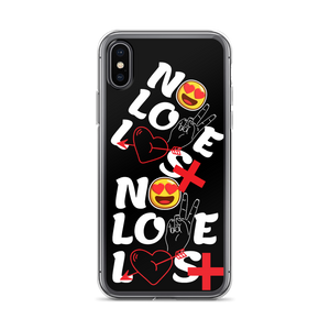 No Love Lost Black iPhone Case