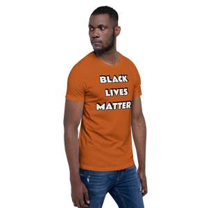 BLM (white font) Short-Sleeve Unisex T-Shirt