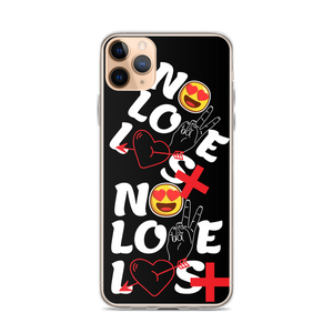 No Love Lost Black iPhone Case