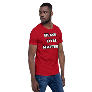 BLM (white font) Short-Sleeve Unisex T-Shirt