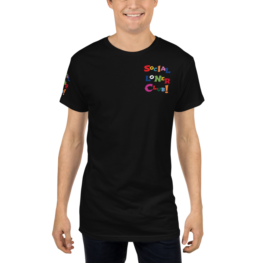 SLC Rainbow Left Chest & Back Logo Long Body Fly Tee