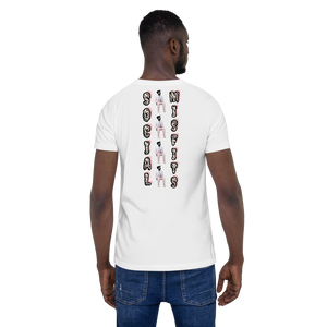 Social Misfits Zebra Font Short-Sleeve Unisex T-Shirt