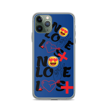 No Love Lost Blue iPhone Case