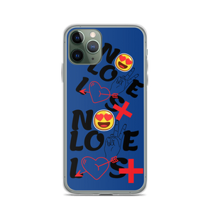 No Love Lost Blue iPhone Case